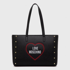 Damska shopperka Love Moschino Borsa Saffiano Pu Nero JC4368PP0EKG Black (8054400639225) - obraz 1