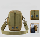Тактична універсальна (поясна) сумка - підсумок Mini warrior із системою MOLLE койот - зображення 1