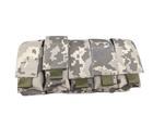 Подсумок на ногу для 5 гранат Пиксель серый - изображение 1