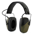 Тактичні Активні навушники для стрільби Perfect Impact Green - Стрілецькі Шумопридушні Захисні (5002461) - зображення 1