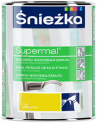 Емаль для дерева та металу Sniezka SUPERMAL Олійно-фталева 0,8 л F565 Жовтий Глянцевий