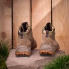 Берці черевики тактичне взуття полегшені високі натуральна гідрофобна шкіра посилена п’ята та носок 47 - зображення 3