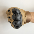 Тактичні перчатки без пальців Gloves HF 1 койот M - зображення 7