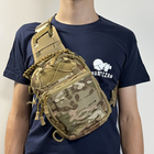 Тактический рюкзак-слинг на 9л мультикам - изображение 7