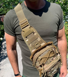 Тактический рюкзак-слинг на 9л мультикам - изображение 11