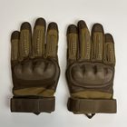 Тактичні перчатки з пальцями Gloves FF 3 койот розмір L - зображення 5