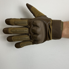 Тактичні перчатки з пальцями Gloves FF 3 койот розмір L - зображення 11