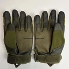 Тактичні перчатки з пальцями Gloves FF 4 олива розмір M - зображення 11