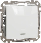 1-клавишный выключатель с LED подсветкой Schneider Electric Sedna Design Белый (SDD111101L)