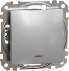 1-клавишный выключатель с LED подсветкой Schneider Electric Sedna Design Алюминий (SDD113101L)
