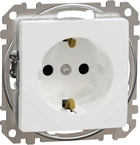 Розетка с заземлением и с защитными шторками Schneider Electric Sedna Design Белый (SDD111022)