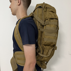 Тактичний рюкзак на 70 літрів з відділенням для зброї BPT8-70 койот - зображення 3