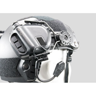 Навушники електронні для стрільби Тактичні Активні Шумозахисні Олива EARMOR M32-Н for ARC Helmet Rails з можливістю підключення рації - изображение 6