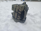 Военный рюкзак на 60 литров 55*35 см с системой MOLLE ВСУ рюкзак цвет олива - изображение 5