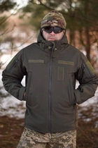 Тактична куртка Softshell армійська військова флісова куртка колір олива/хакі софтшел розмір 56 для ЗСУ - зображення 1