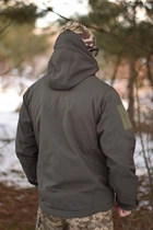Тактическая куртка Softshell армейская военная флисовая куртка цвет олива/хаки софтшел размер 56 для ВСУ - изображение 2