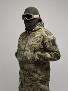 Військова тактична зимова куртка Softshell Зелений Мультикам L - зображення 4