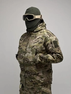 Військова тактична зимова куртка Softshell Зелений Мультикам XXXL - зображення 4