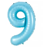 Кулька Цифра "9" (80 см) колір блакитний