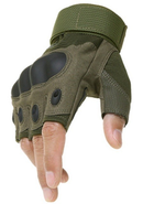 Тактичні рукавички з відкритими пальцями ASC BL-X12 Хакі XL - зображення 1