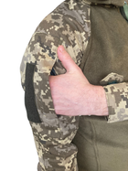 Тактична сорочка Убакс тепла з довгим рукавом САПСАН р L колір хакі та саржа піксель Україна - зображення 5