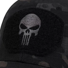 Кепка Бейсболка Каратель (Punisher, череп, військова, тактична, мультикам) з сіточкою та вигнутим козирком 2, Унісекс WUKE One size - зображення 2