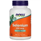 Натуральна добавка Now Foods Selenium 200 мкг 180 капсул