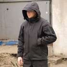 Тактична куртка Softshell. Куртка Софтшелл Haunt-Hanter. Розмір 54 чорний (0016К-1) - зображення 2