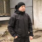 Тактична куртка Softshell. Куртка Софтшелл Haunt-Hanter. Розмір 58 чорний (0016К-1) - зображення 1