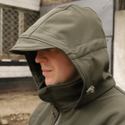 Тактична куртка Softshell. Куртка камуфляжна Софтшелл Haunt-Hanter. Розмір 60 олива (0016К-О) - изображение 3