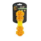 Игрушка AnimAll GrizZzly мультифункциональная косточка, для собак, 18.7×6×4.2 см, оранжево-жёлтая