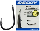 Крючок Decoy KR-22 Black Nickeled 01, 10 шт / уп