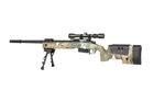 Снайперська страйкбольна гвинтівка Specna Arms SA-S03 Core with Scope and Bipod Multicam - зображення 9