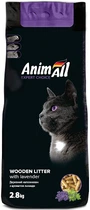 Наполнитель древесный для кошачьего туалета AnimAll с ароматом лаванды 2.8 кг (4820224500188)