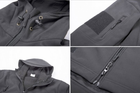 Куртка / ветровка тактическая Softshell grey (серый) софтшелл Размер XXL - изображение 6