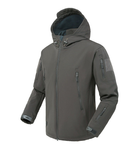 Куртка / ветровка тактическая Softshell grey (серый) софтшелл Размер 5XL - изображение 1
