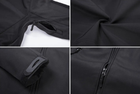 Куртка / ветровка тактическая Softshell black (черный) софтшелл Размер M - изображение 5