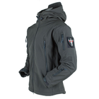 Куртка / вітровка тактична Softshell grey (сірий) софтшелл Розмір 3XL - зображення 4