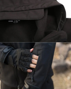 Куртка / ветровка тактическая Softshell black (черный) софтшелл Размер 3XL - изображение 6
