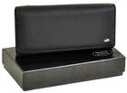 Женский кожаный кошелек на магните Dr.Bond HMLW1-V-2 black