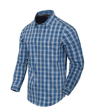 Рубашка (Скрытое ношение) Covert Concealed Carry Shirt Helikon-Tex Ozark Blue Plaid XL Тактическая мужская - изображение 1