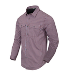 Рубашка (Скрытое ношение) Covert Concealed Carry Shirt Helikon-Tex Scarlet Flame Checkered XXL Тактическая мужская - изображение 1