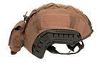 Комплект кавер для шлема Fast и подсумок карман (противовес) для аксессуаров на кавер кайот - изображение 5