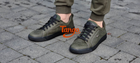 Кеды мужские хаки 41р 27 см летние тактические кожаные кроссовки с перфорацией код 2088 - изображение 4