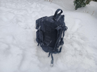 Военный рюкзак на 60 литров с системой MOLLE армейский тактический рюкзак цвет черный для ВСУ - изображение 2
