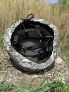 Кавер на каску с креплением для очков шлем маскировочный чехол на каску цвет пиксель ЗСУ водонепроницаемый - изображение 6