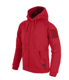 Куртка толстовка (Худи) Urban Tactical Hoodie (Fullzip) Lite Helikon-Tex Red S (Красный) Тактическая мужская - изображение 1