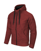 Куртка толстовка (Худи) Covert Tactical Hoodie (Fullzip) Helikon-Tex Red Melange S Тактическая мужская - изображение 1