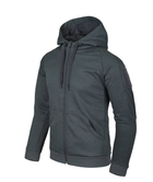 Куртка толстовка (Худи) Urban Tactical Hoodie (Fullzip) Helikon-Tex Black-Grey Melange XL Тактическая мужская - изображение 1