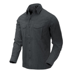 Сорочка Defender MK2 Gentleman Shirt Helikon-Tex Black Grey Melange XXL Тактична чоловіча